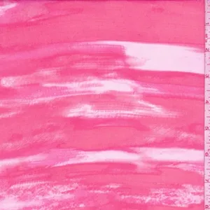 3 YD PC-Deep Pink Striated Georgette Fabric