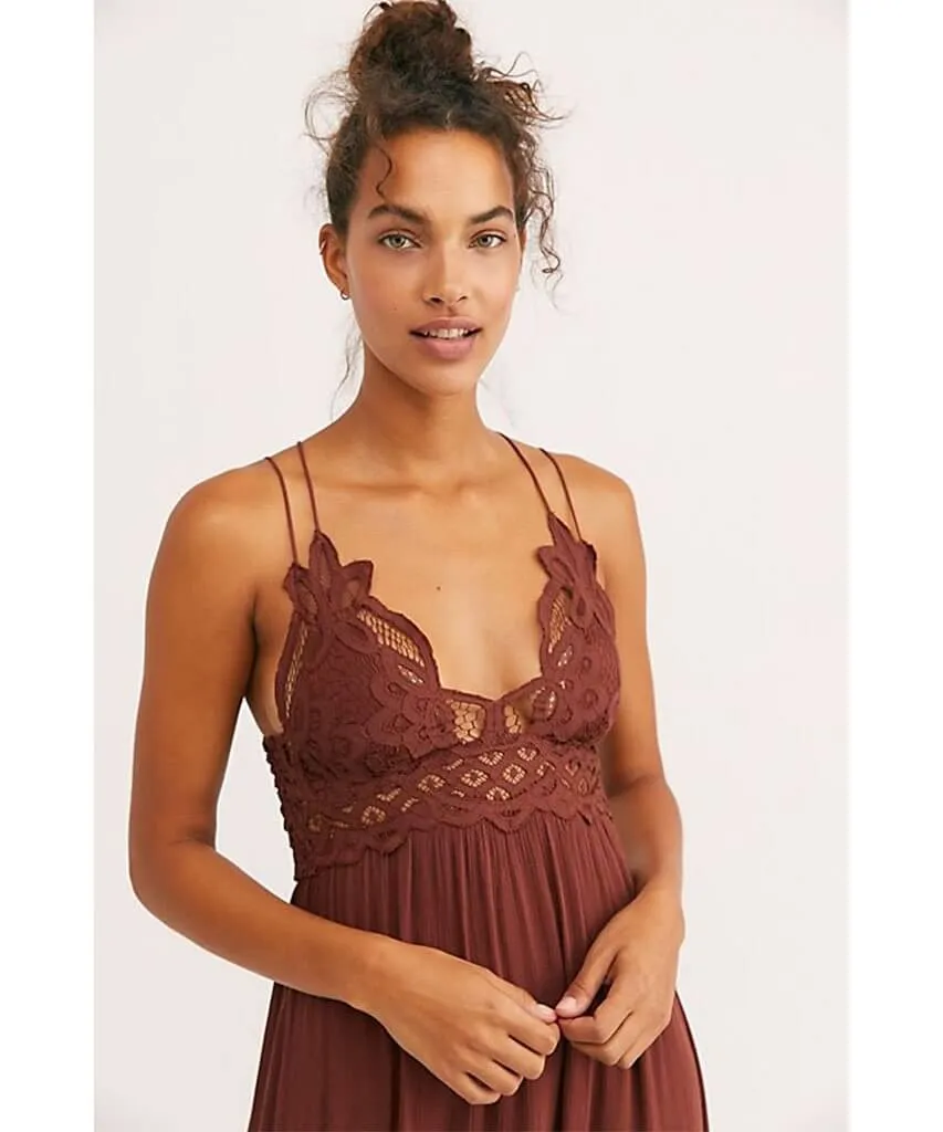 Adella Long Slip Dress Mocha