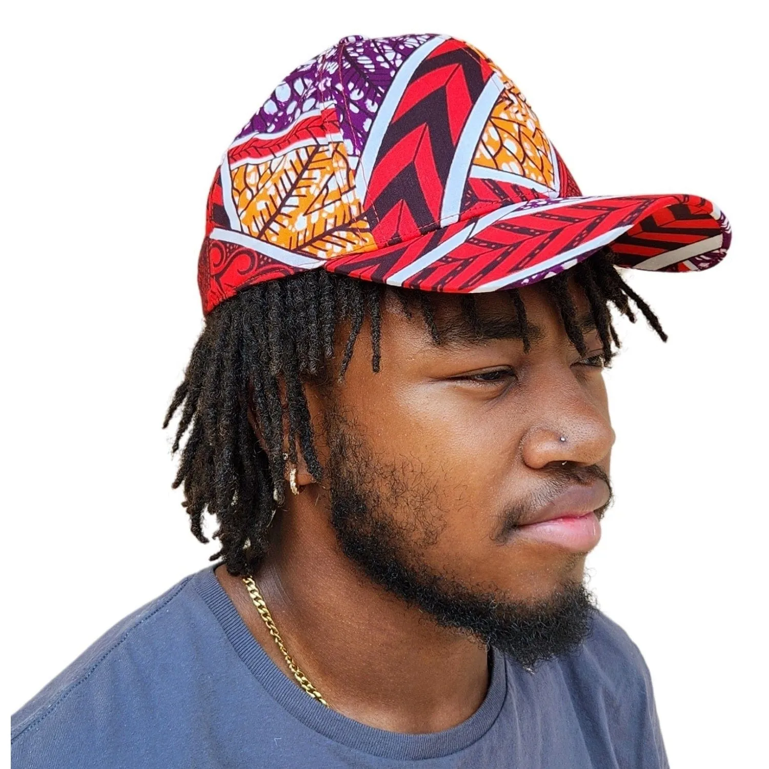 African Wax Print Unisex Baseball Cap (Snapback)