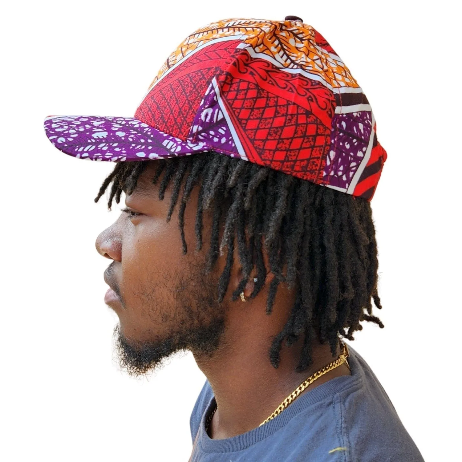 African Wax Print Unisex Baseball Cap (Snapback)