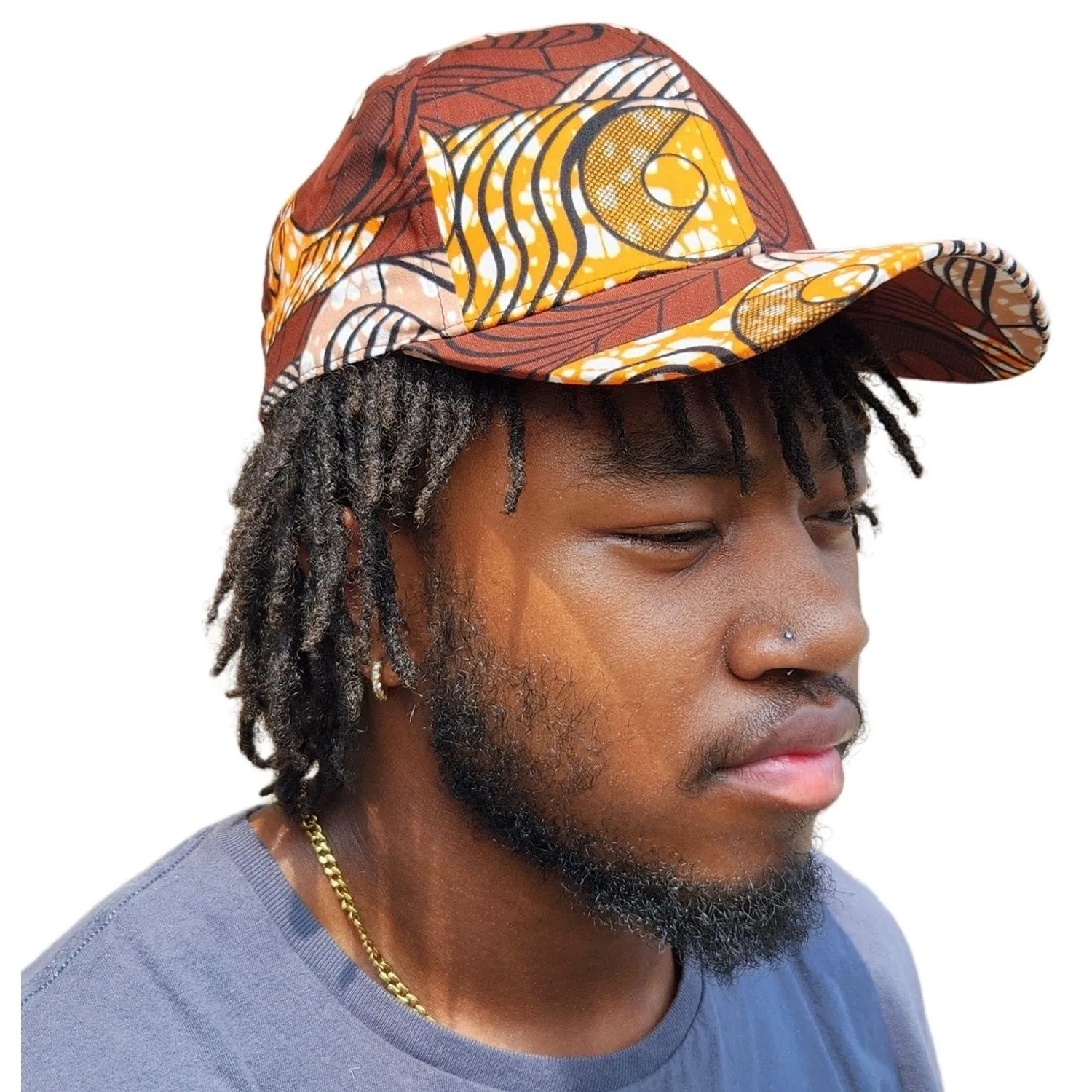 African Wax Print Unisex Baseball Cap (Snapback)