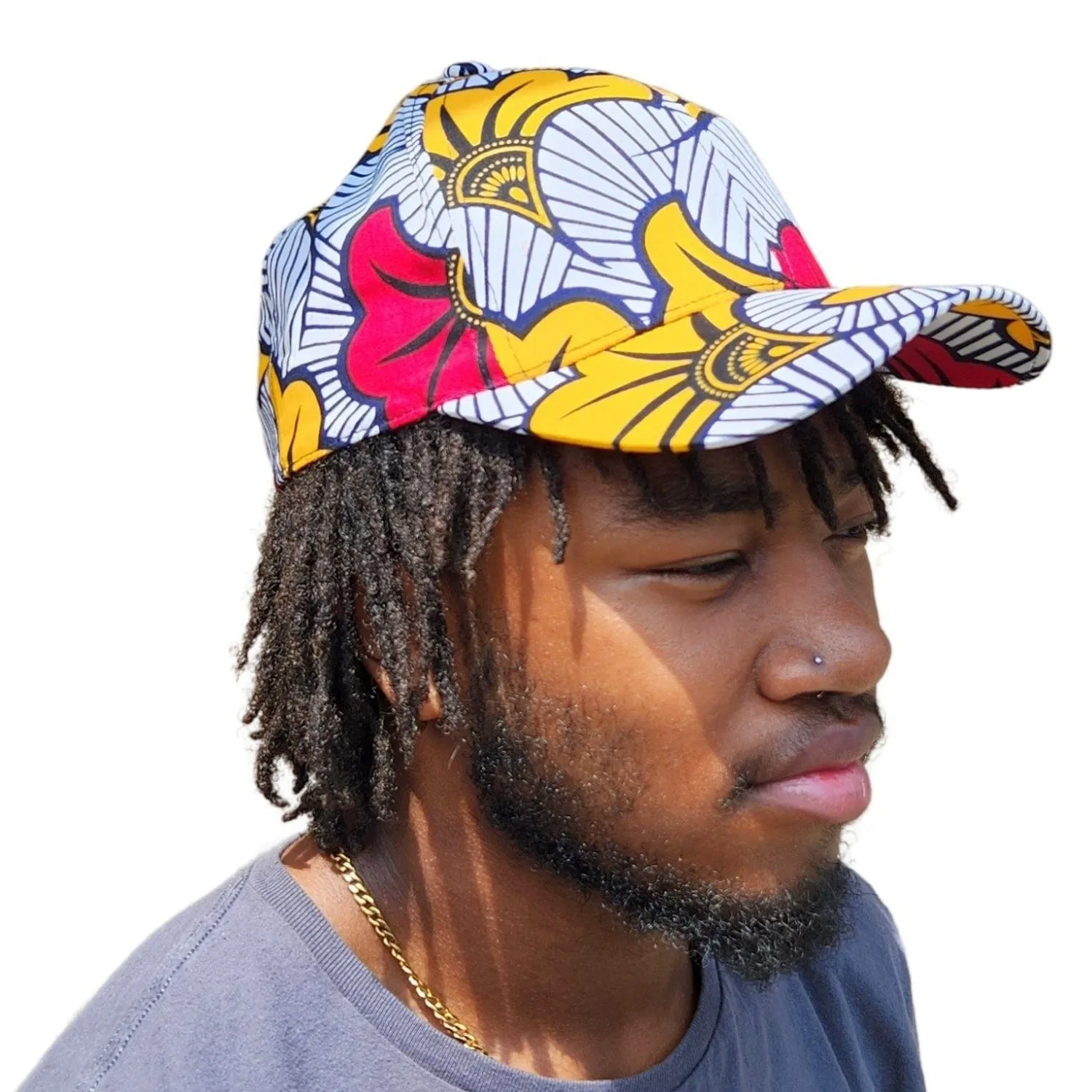 African Wax Print Unisex Baseball Cap (Snapback)