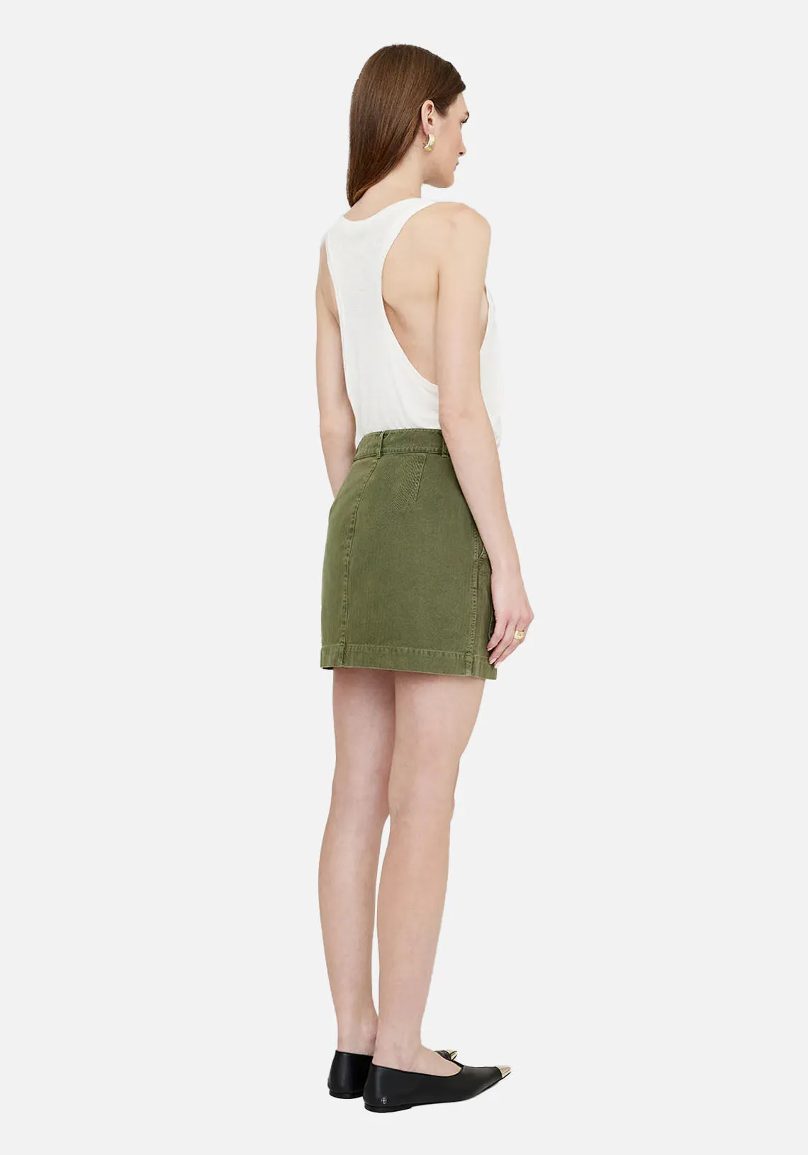 ALIZA SKIRT ARMY GREEN