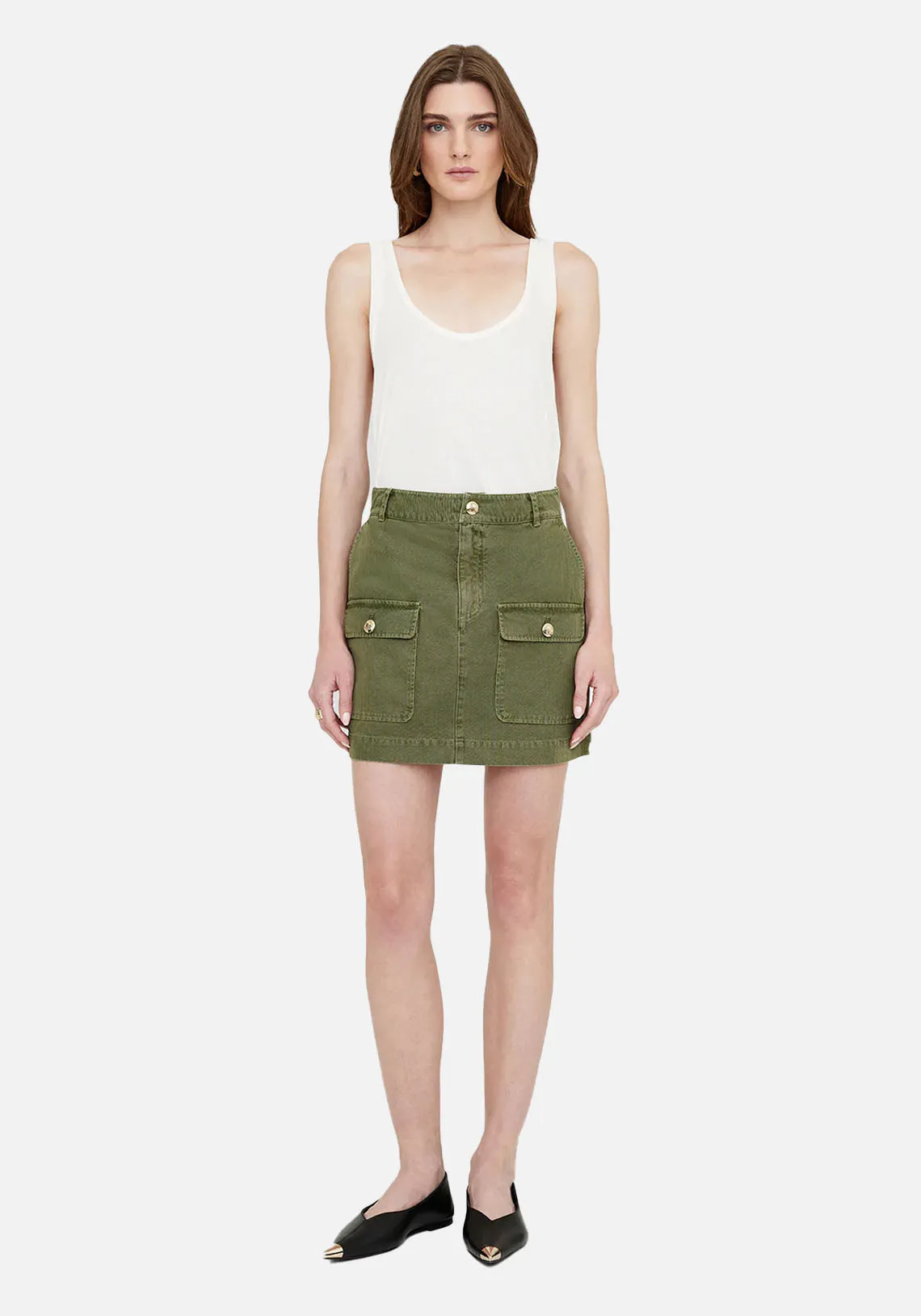 ALIZA SKIRT ARMY GREEN