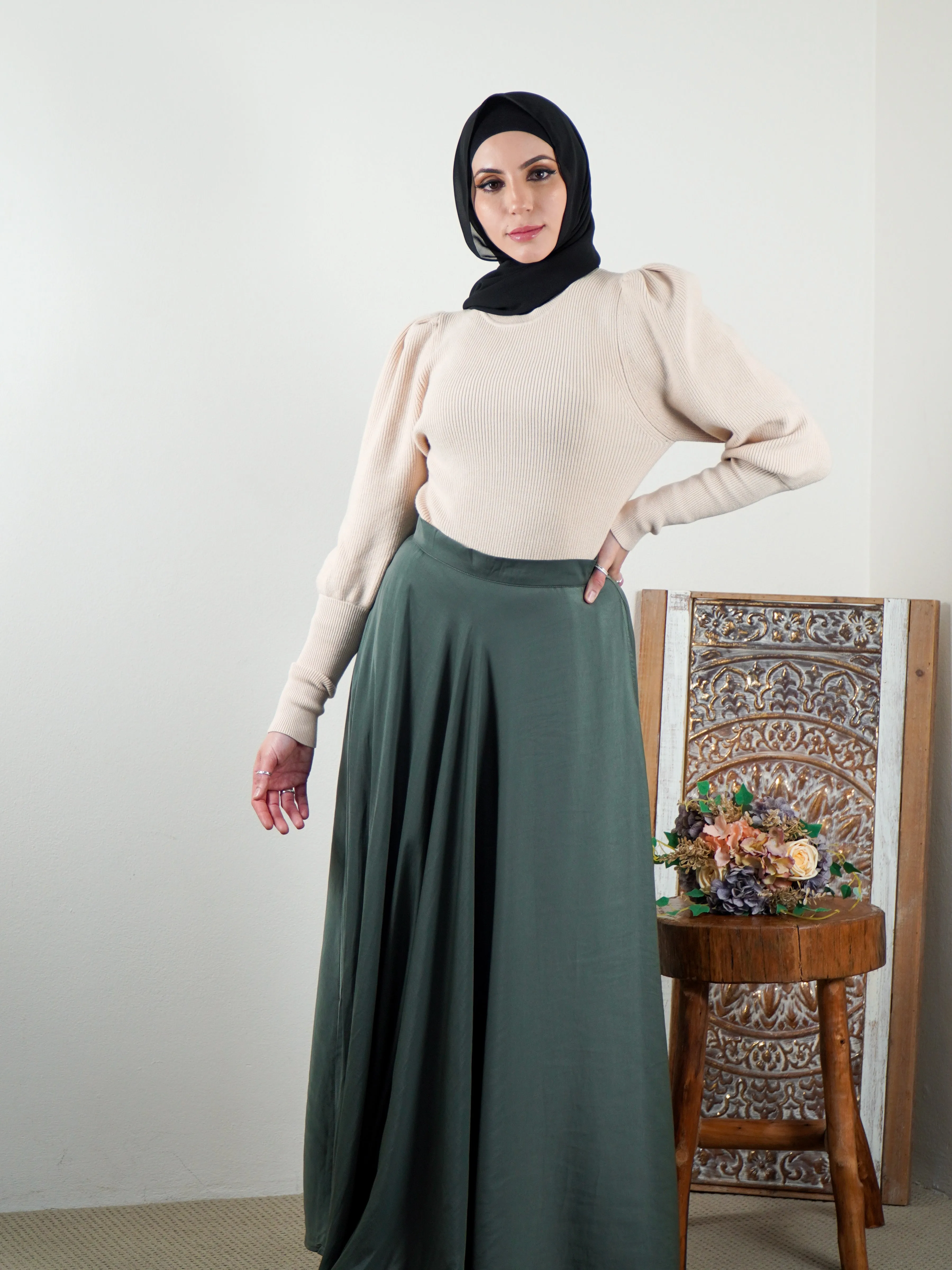 Ayah Satin Skirt