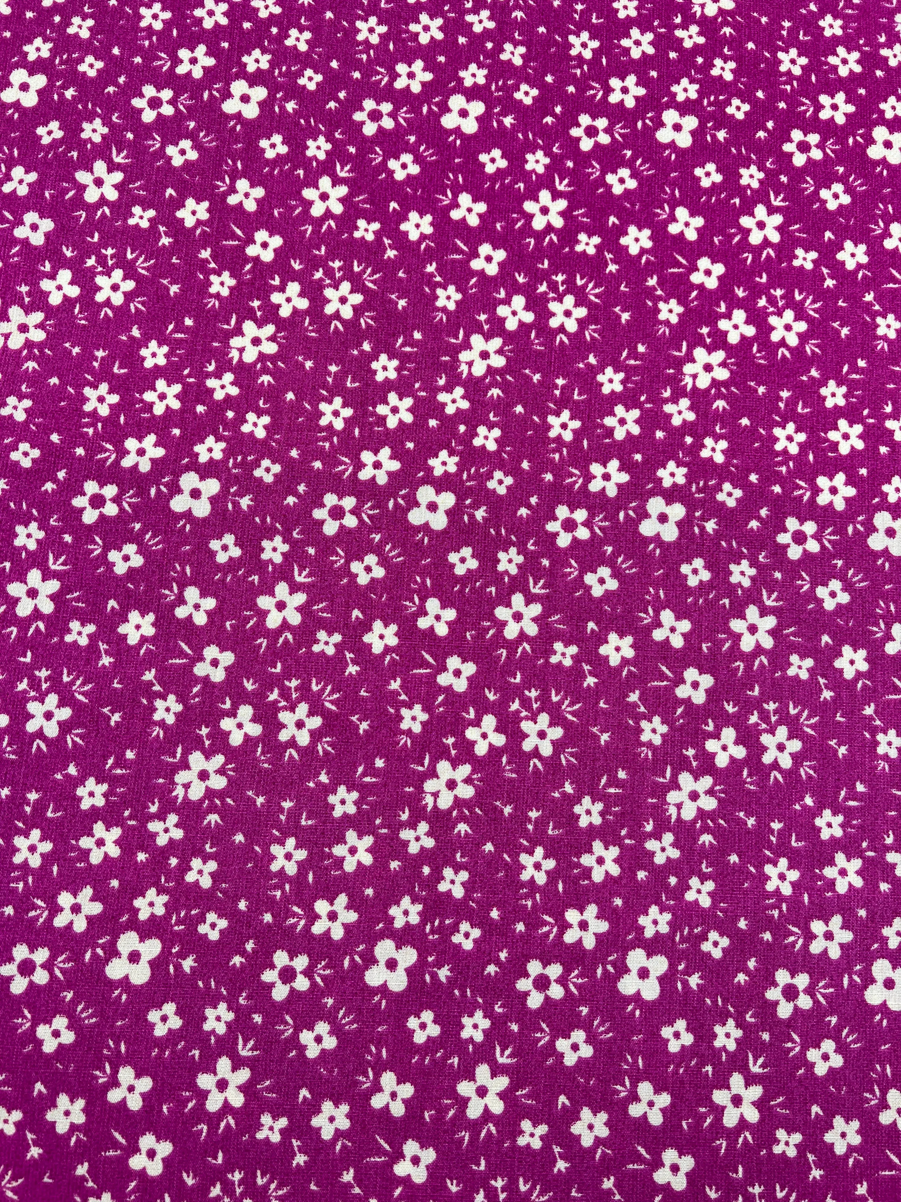 Bamboo Rayon - Pink DaisyRain - 145cm