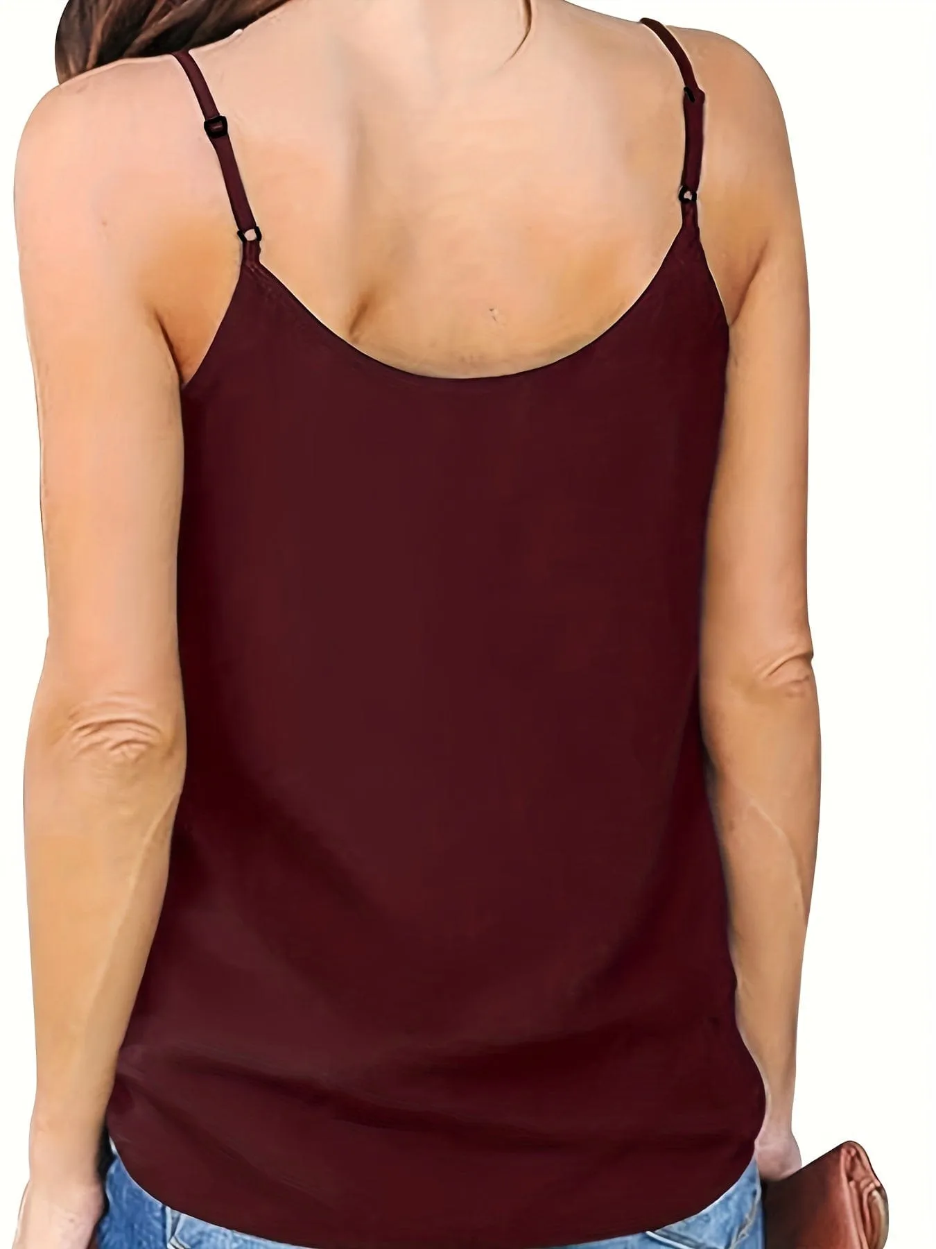 Black, Burgundy and Olive Green Plus Size Cami Top