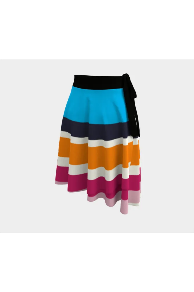 Blue Horizon Wrap Skirt