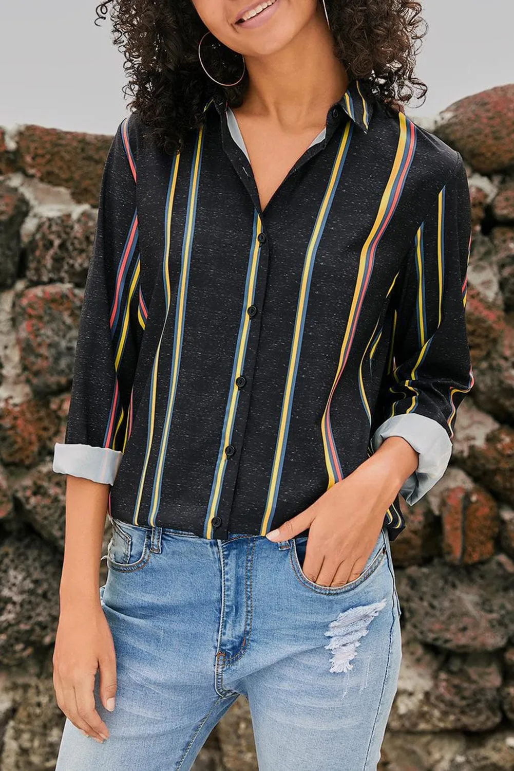 Bohemian Striped Shirt