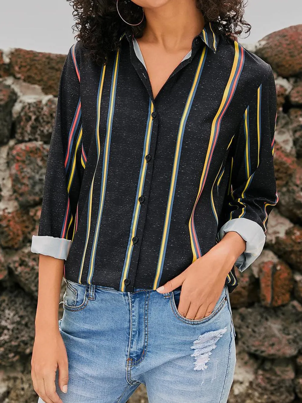 Bohemian Striped Shirt