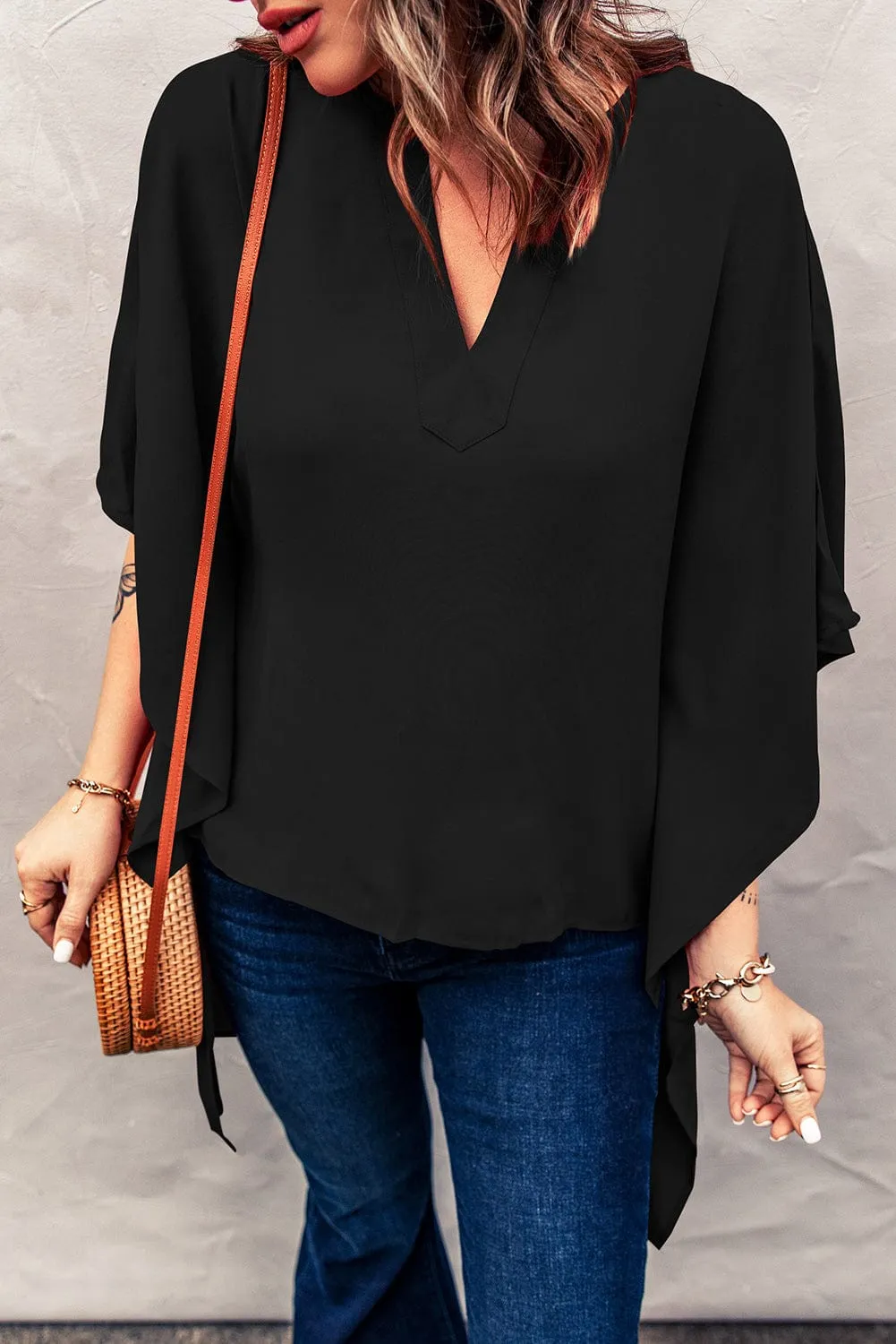 Breathtaking V Neck Blouse