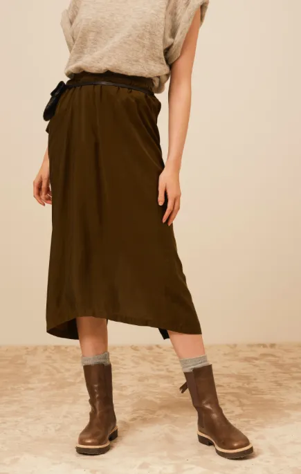 CAINE SKIRT- MOSS