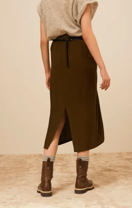 CAINE SKIRT- MOSS