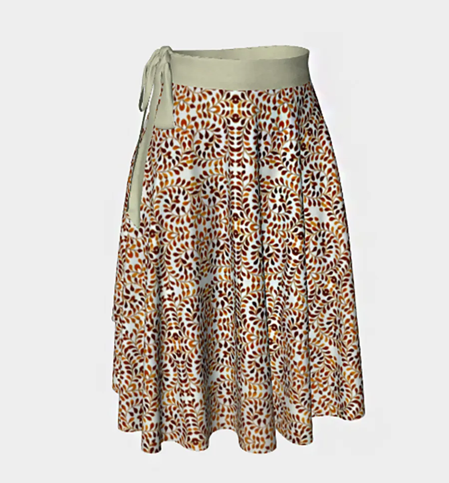 Camelbone Spiral Wrap Skirt