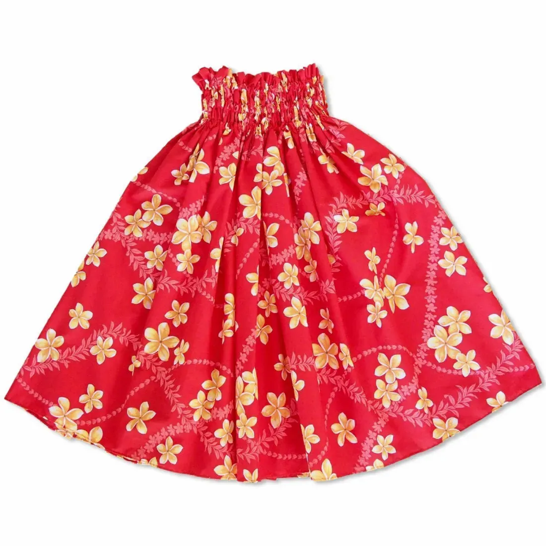 Candy Red Single Pa'u Hawaiian Hula Skirt