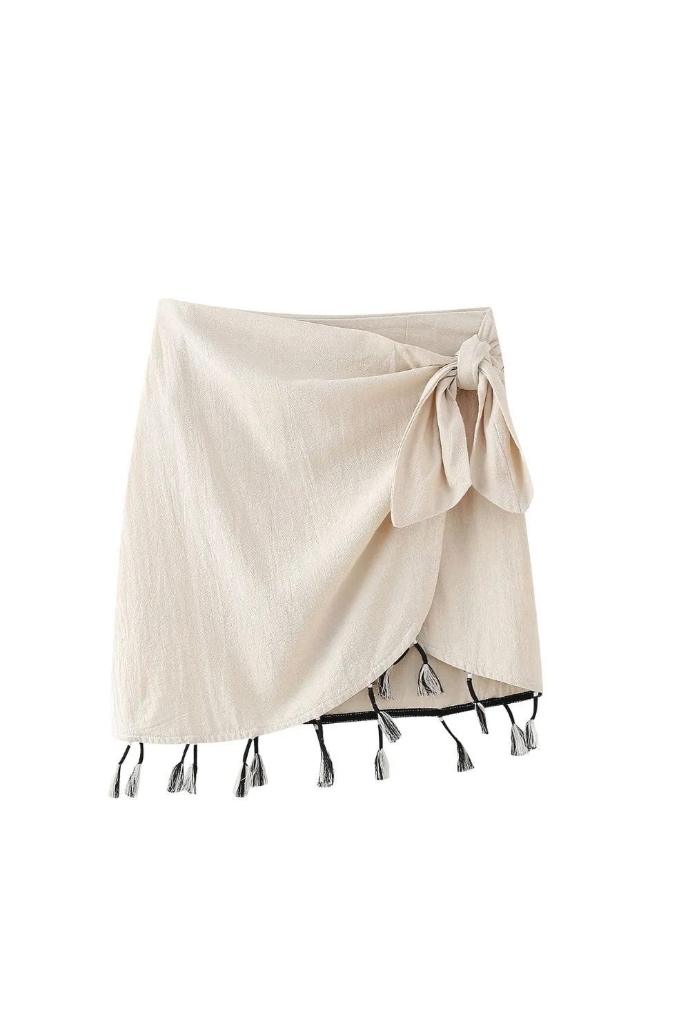 ‘Charlotte’ Fringe Mini Skirt （2 Colors)