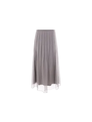 Crispy Chiffon Midi Skirt