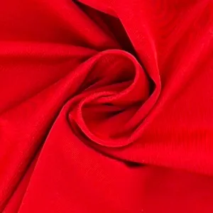 Deep Red Polyester/Spandex Four-Way Stretch Jersey - SKU 7205B #S52