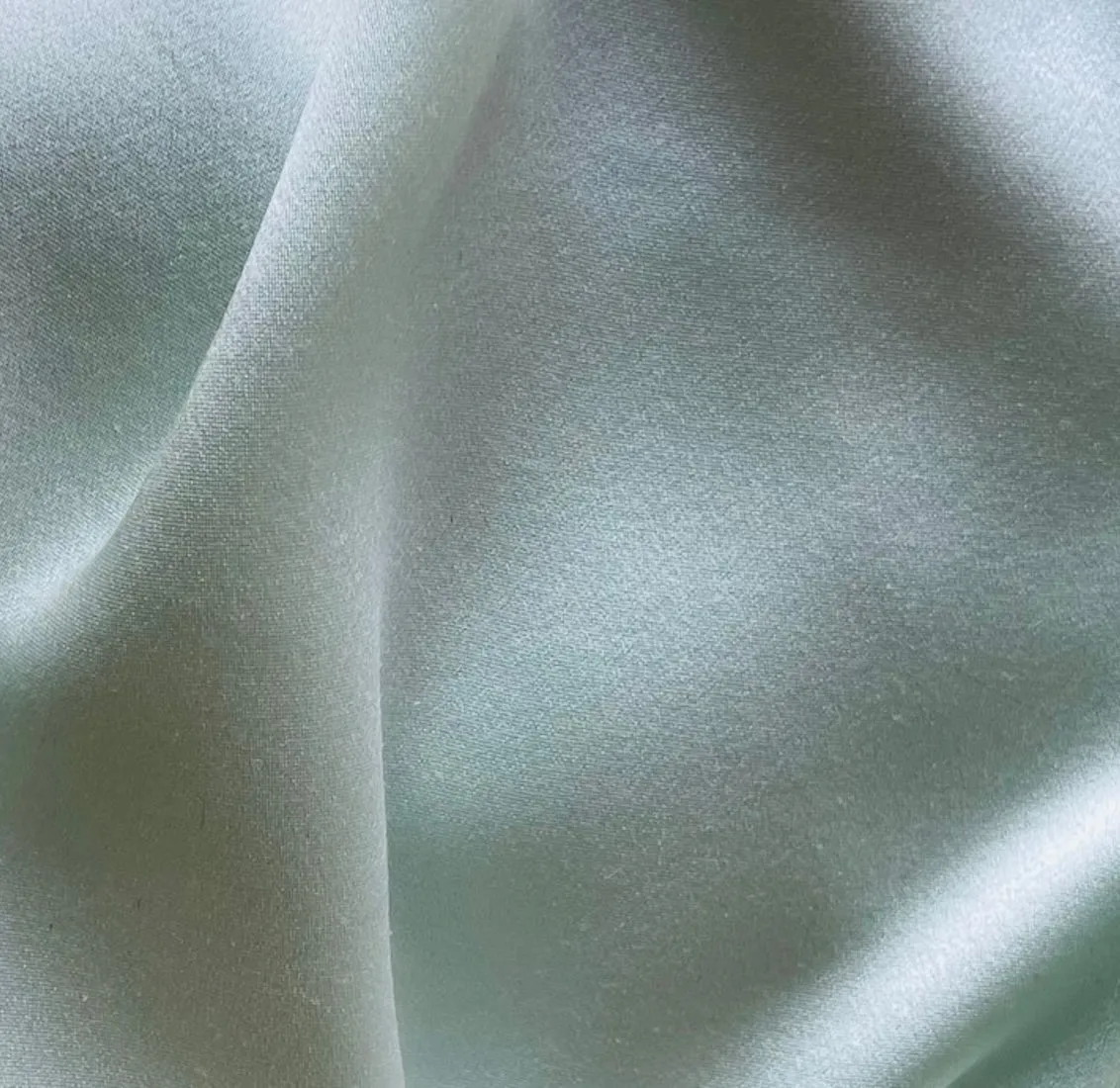 Elegant Mint Whisper 4-Ply Silk Crepe