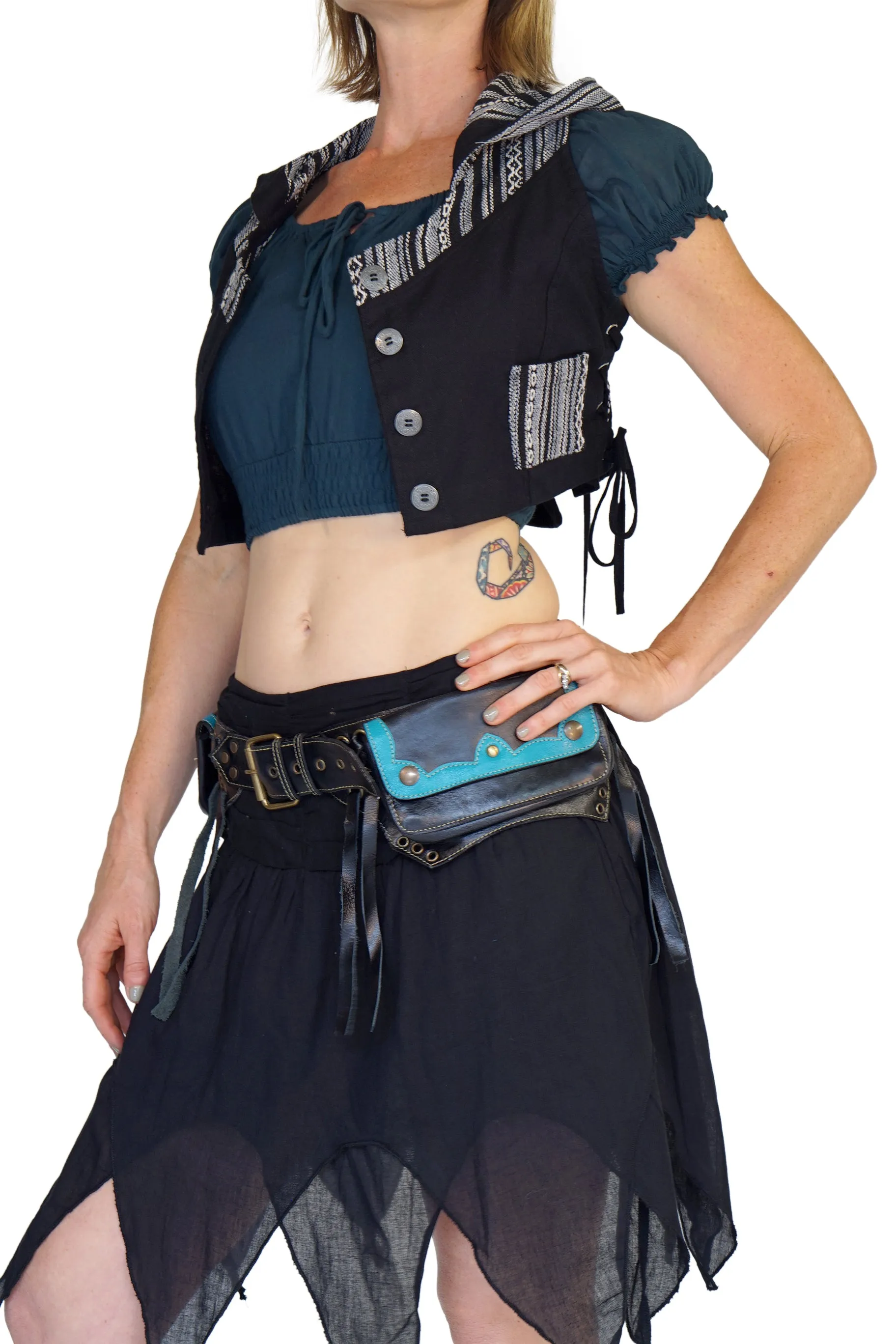 'Fairy' Pirate Pixie Skirt - Black