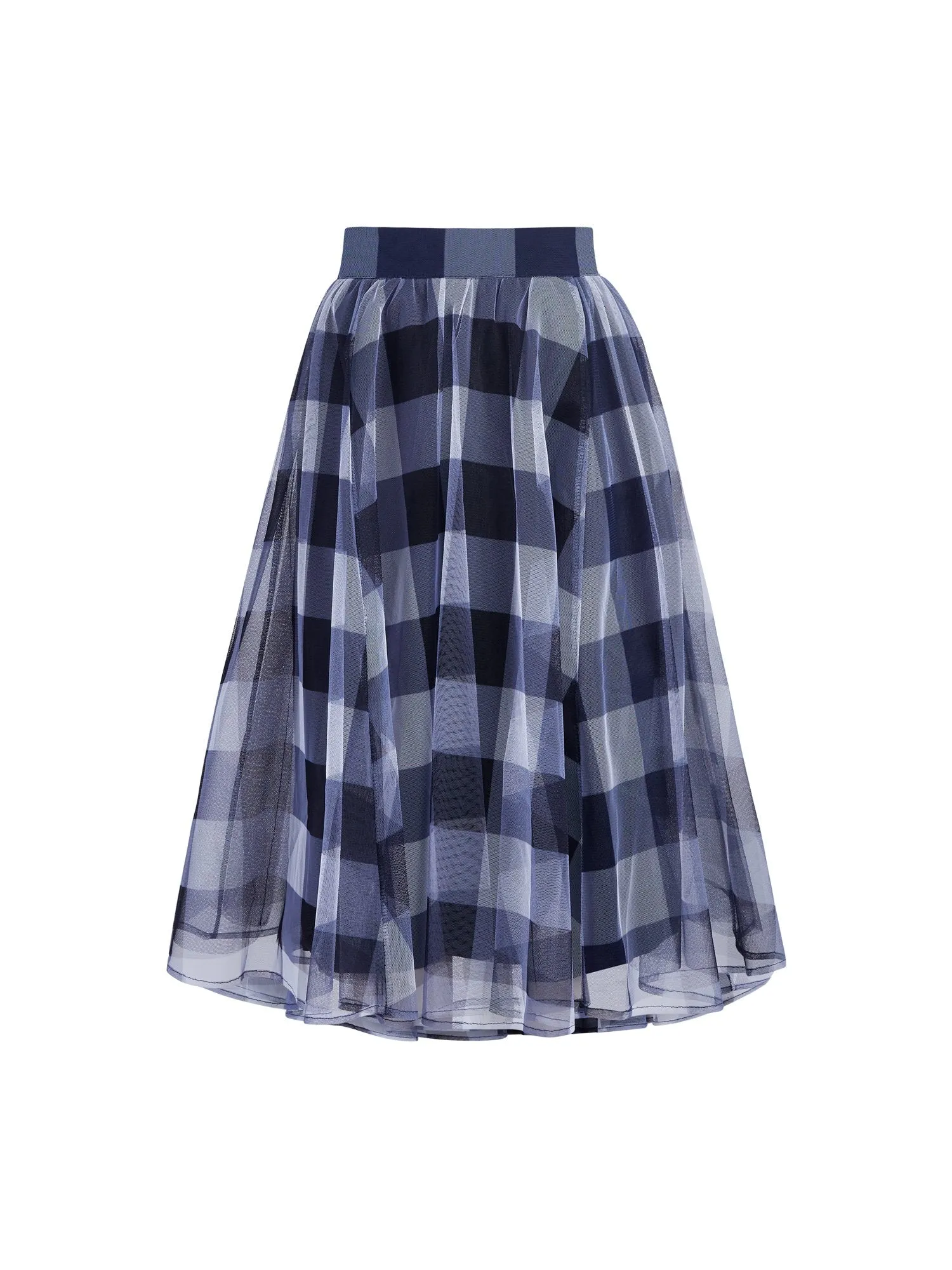 Gingham Tulle Skirt - 7th Avenue