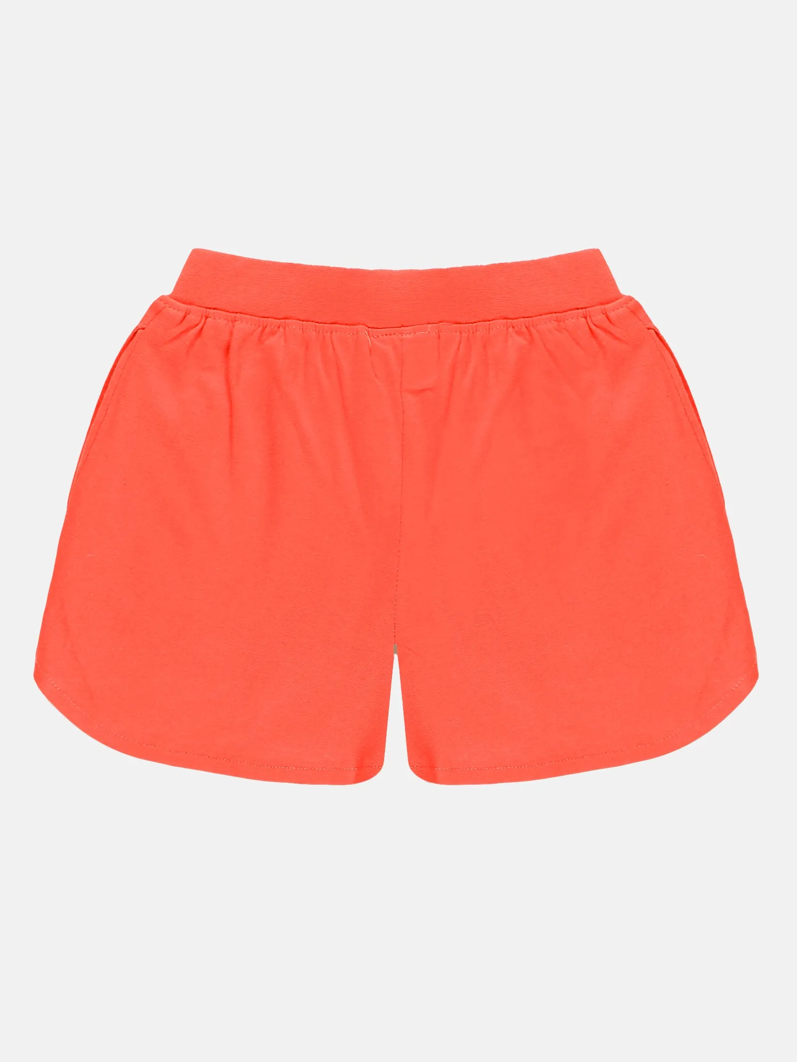 Girls Over Lap Shorts With Bow Pack Of 2