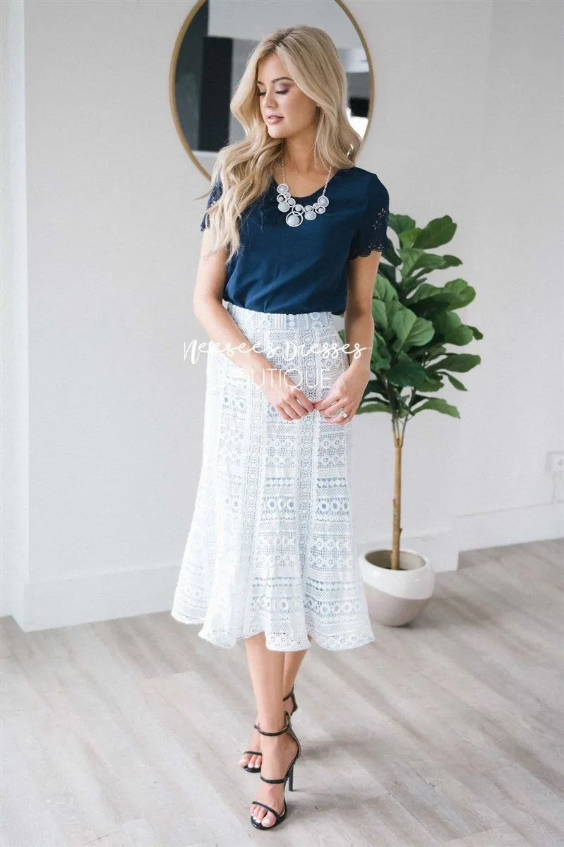 Graceful Mermaid Lace Skirt