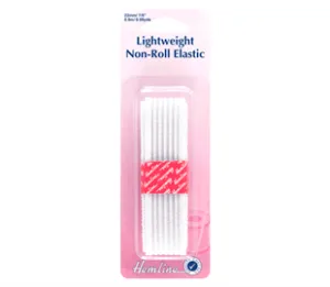 HEMLINE LIGHTWEIGHT NON-ROLL ELASTIC 0.9M X 22MM