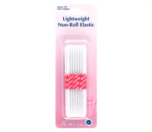 HEMLINE LIGHTWEIGHT NON-ROLL ELASTIC 0.9M X 22MM