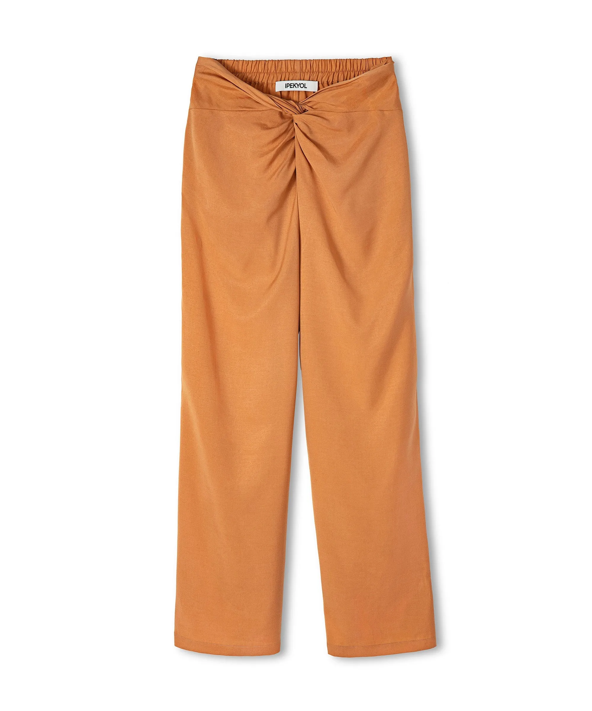 Ipekyol Solid Twist Detailed Trousers Caramel