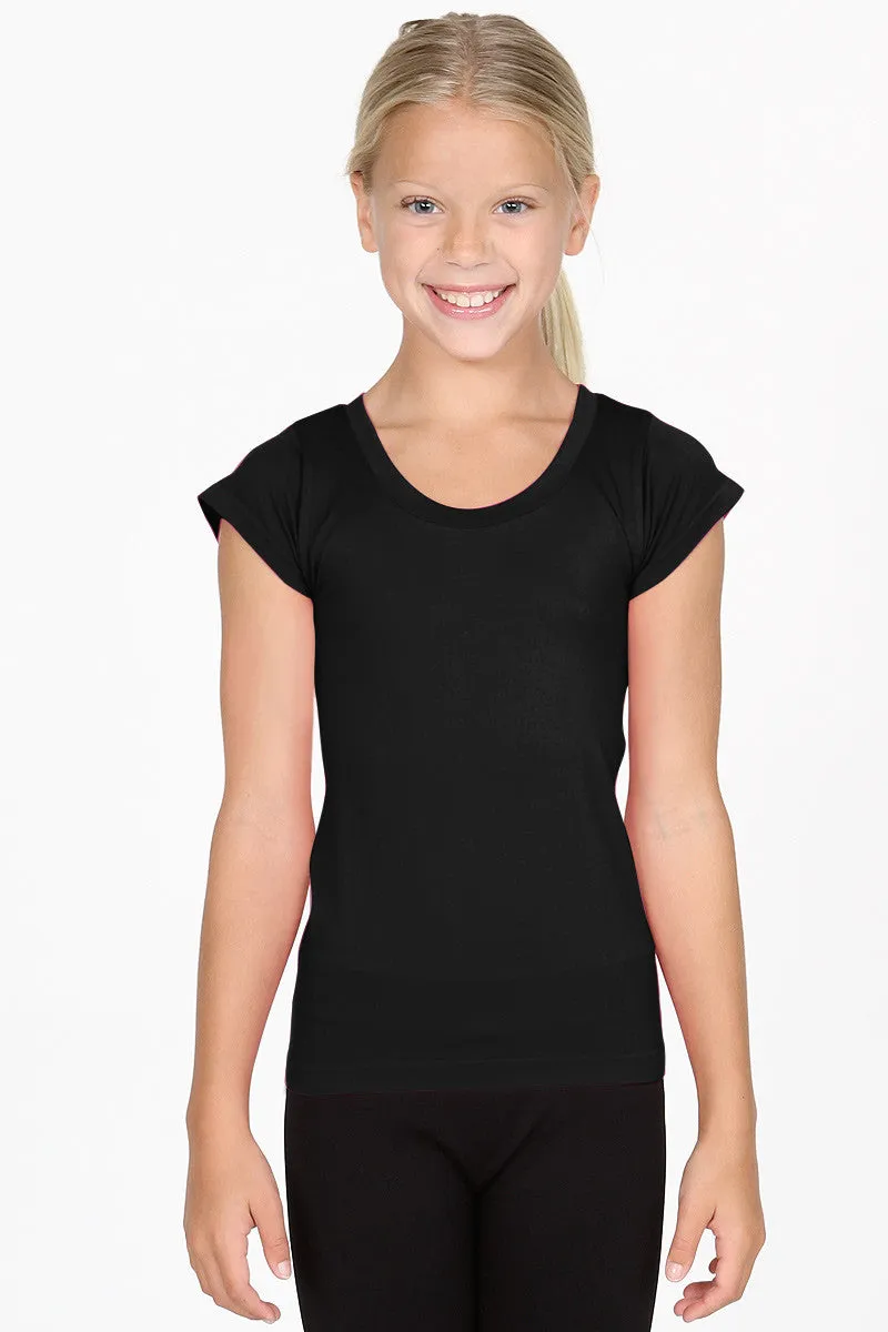 Kids Size Seamless Cap Sleeve Top