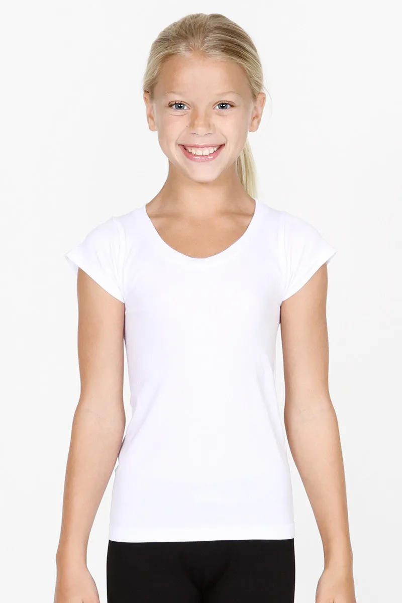 Kids Size Seamless Cap Sleeve Top