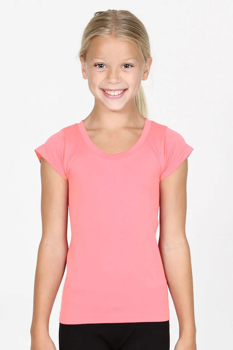 Kids Size Seamless Cap Sleeve Top