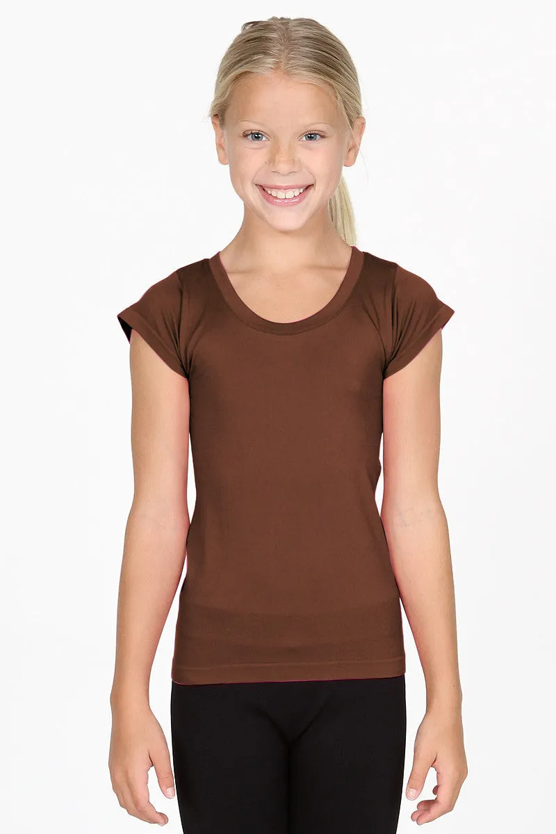 Kids Size Seamless Cap Sleeve Top