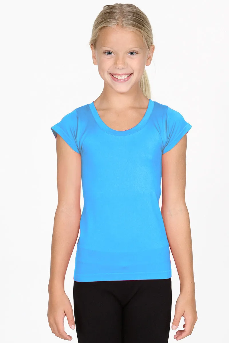 Kids Size Seamless Cap Sleeve Top