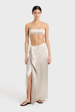 KOBE WRAP OVER MAXI SKIRT