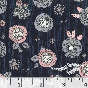 Koshibo Blossom Print Polyester Fabric 048314