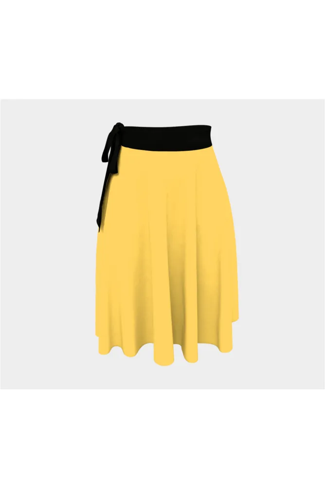 Light Mustard Wrap Skirt