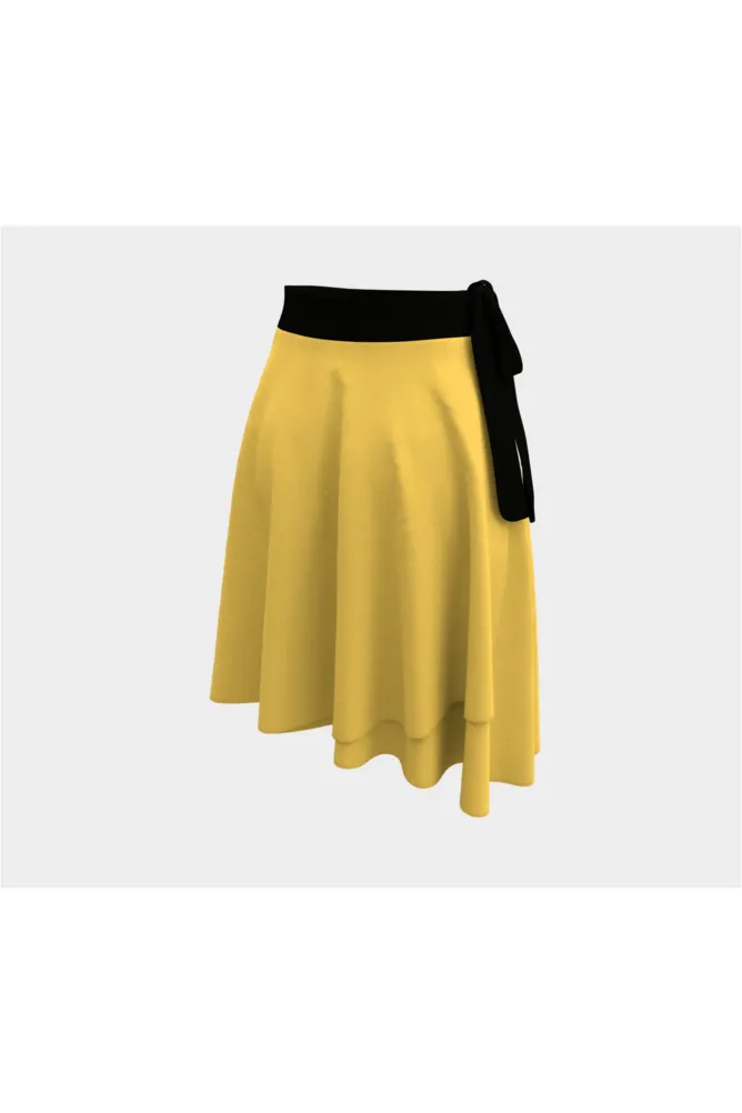 Light Mustard Wrap Skirt