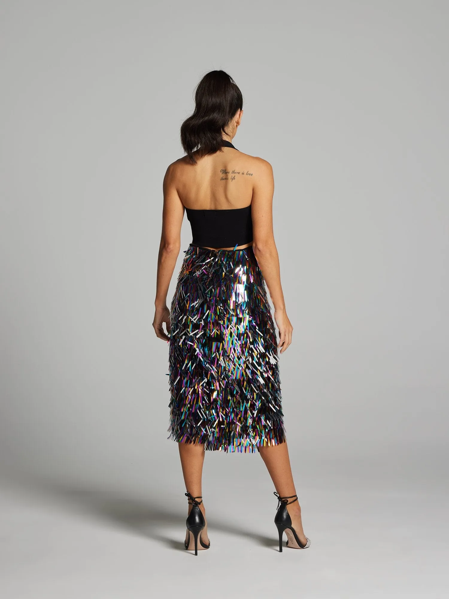 Martina Sequin Midi Skirt