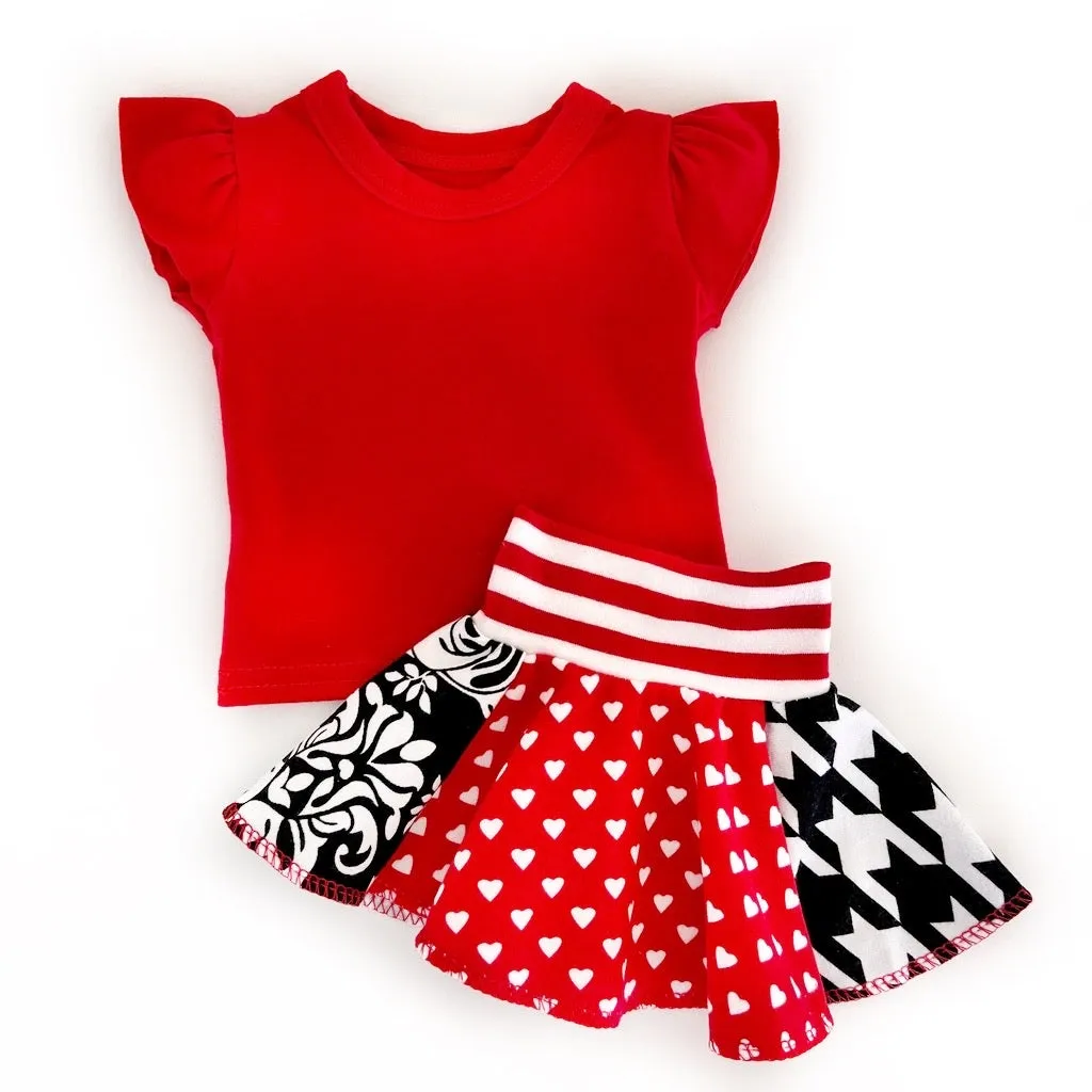 Mickey Minnie Matching Doll Skirt