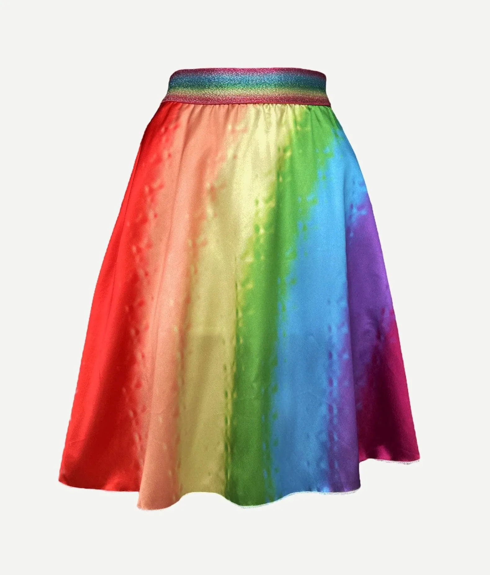 Painted Rainbow Midi Skirt