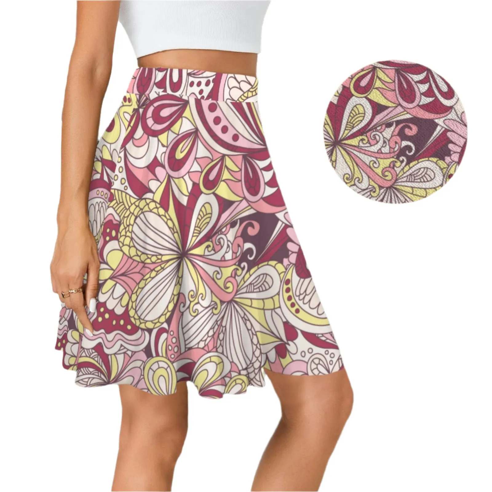 Piki Flare Mini Skirt