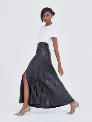 Pleated Maxi Skirt