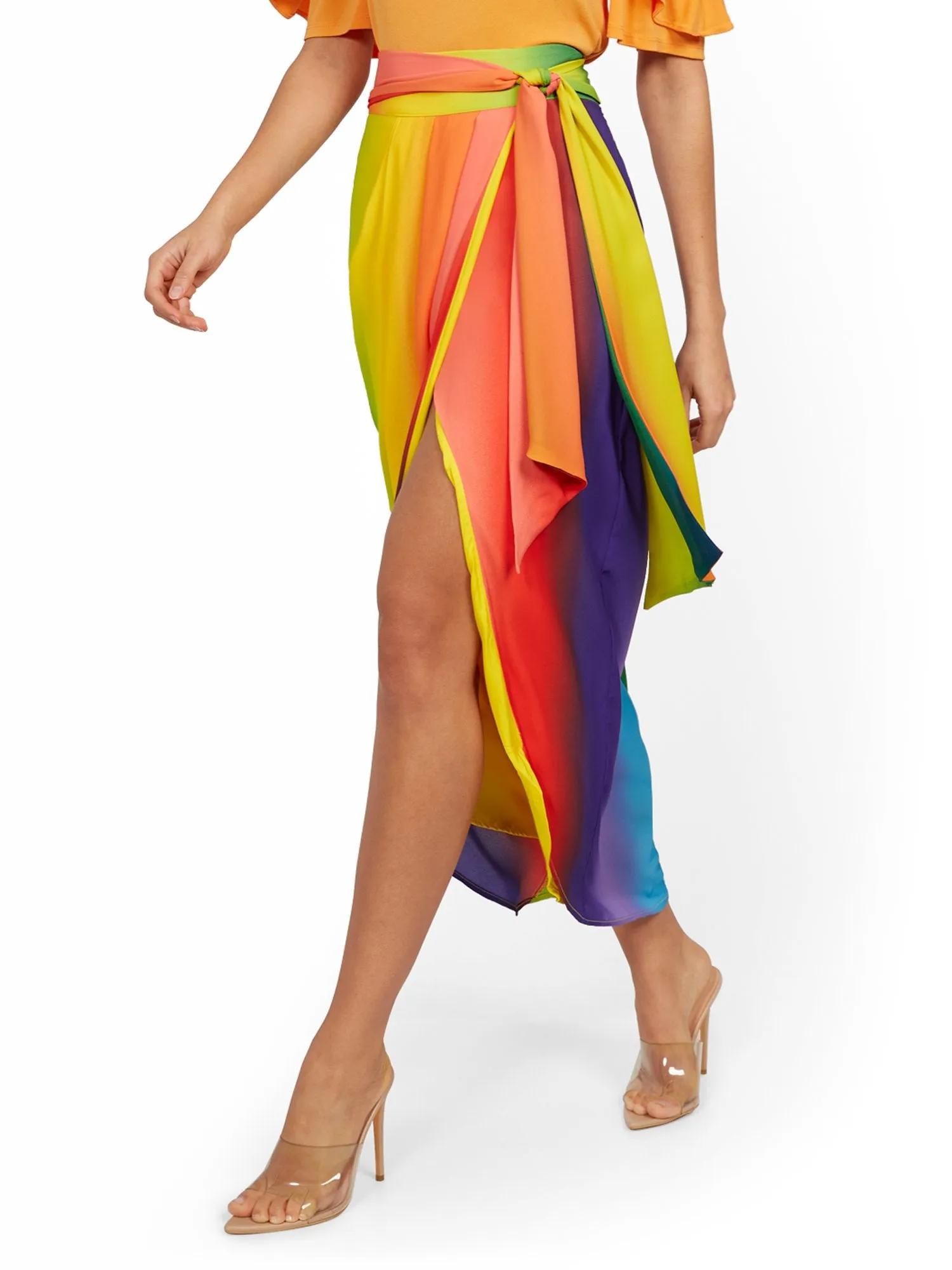 Rainbow Draped Skirt