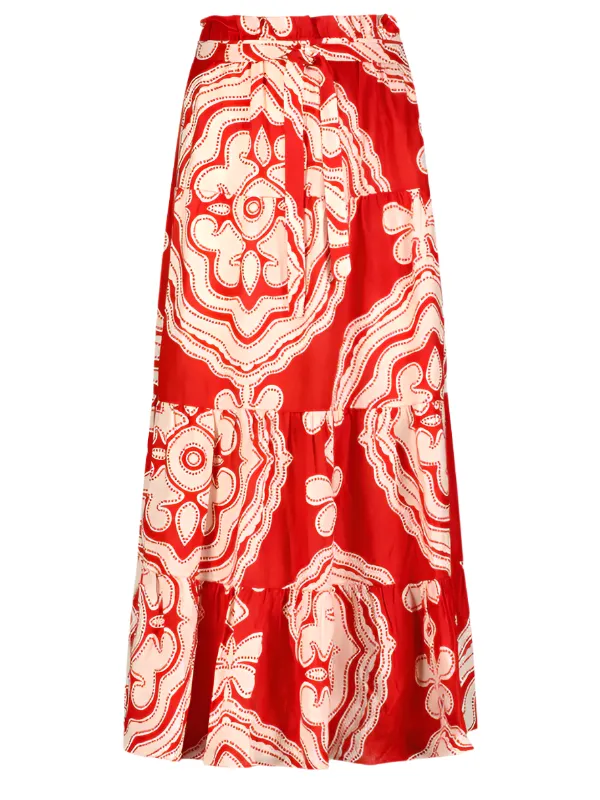 Sanaa Skirt in Niku Red