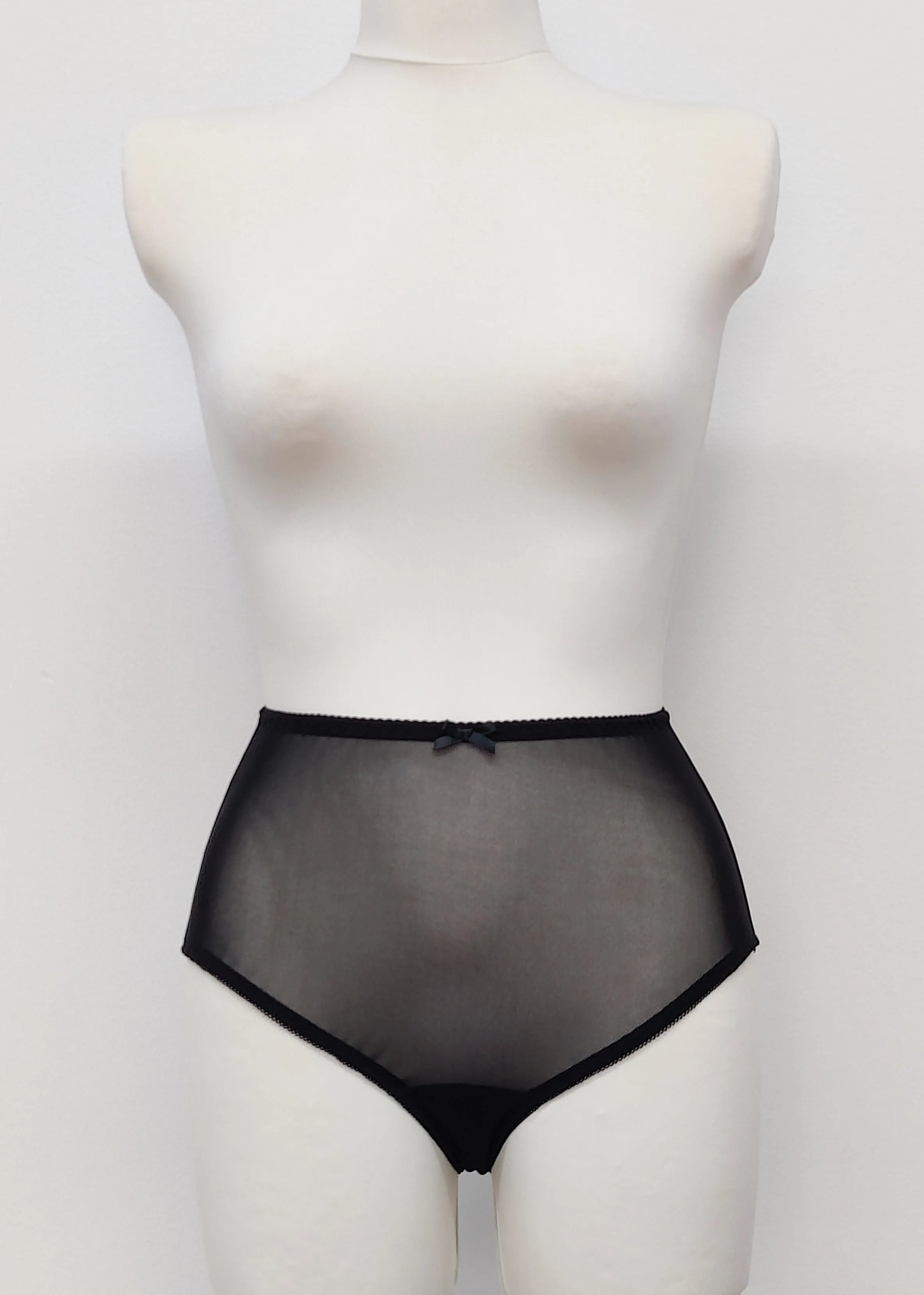 Sheer High Waist IRMA Panties in black or white