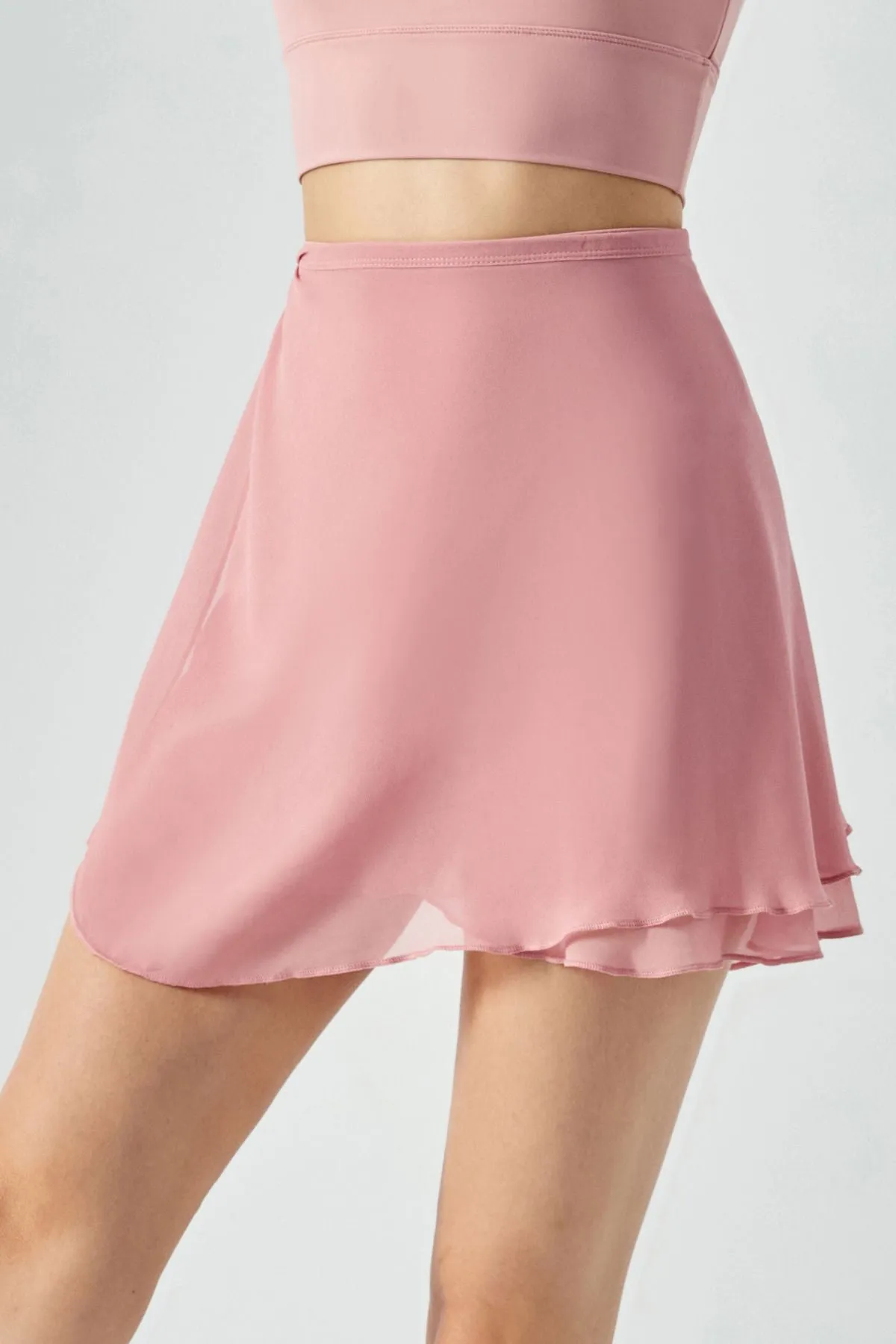 Side-Tie Wrap Mini Skirt