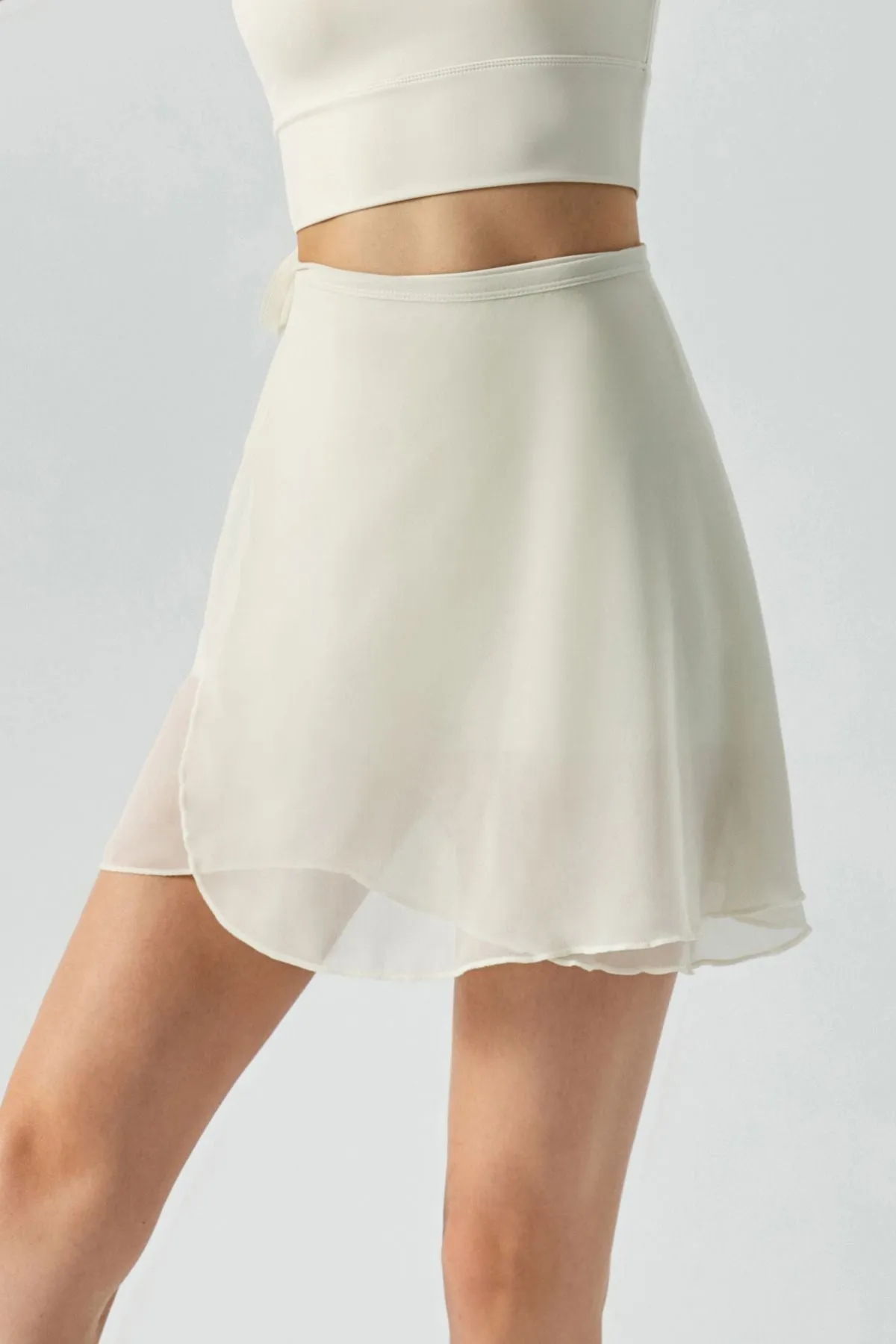 Side-Tie Wrap Mini Skirt