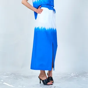 Stylish dip-dyed midi skirt wholesale